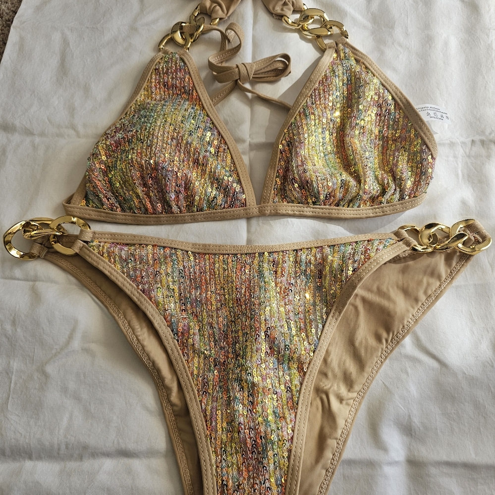 Gold bikini